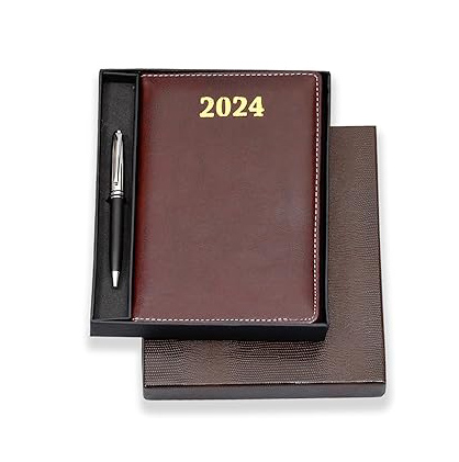 COI Traditional 2024 Dated Diary | Planner | Organiser | Corporate Gifts with Pen